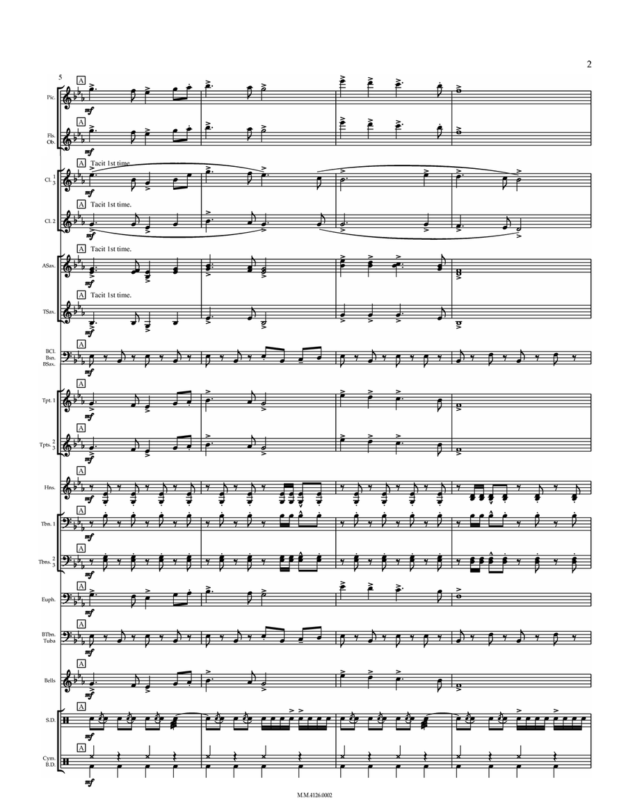 The Grand Central March Concert Band scores gallery preview page 2