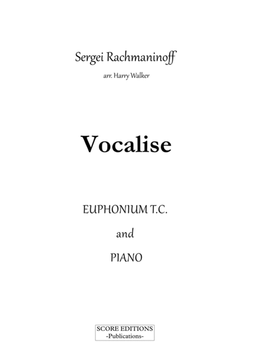 Vocalise (Rachmaninoff) for Euphonium T.C. and Piano image number null