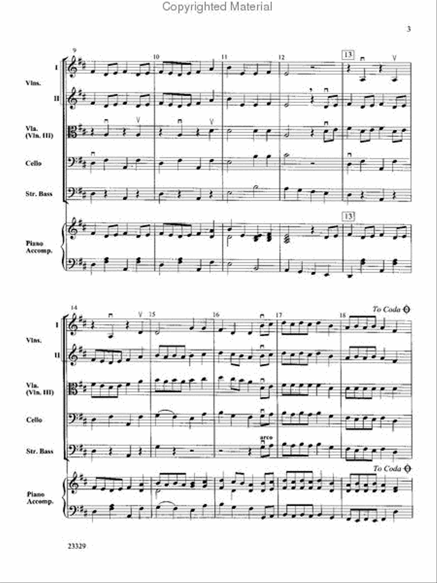 Mississippi Cakewalk Mississippi Cakewalk String Orchestra scores gallery preview page 3