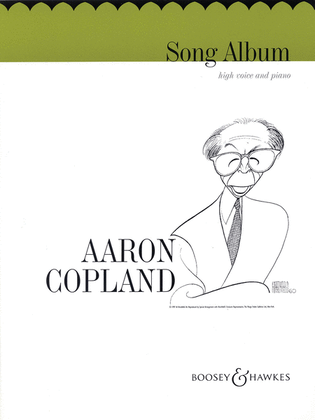 Book cover for Aaron Copland – Song Album