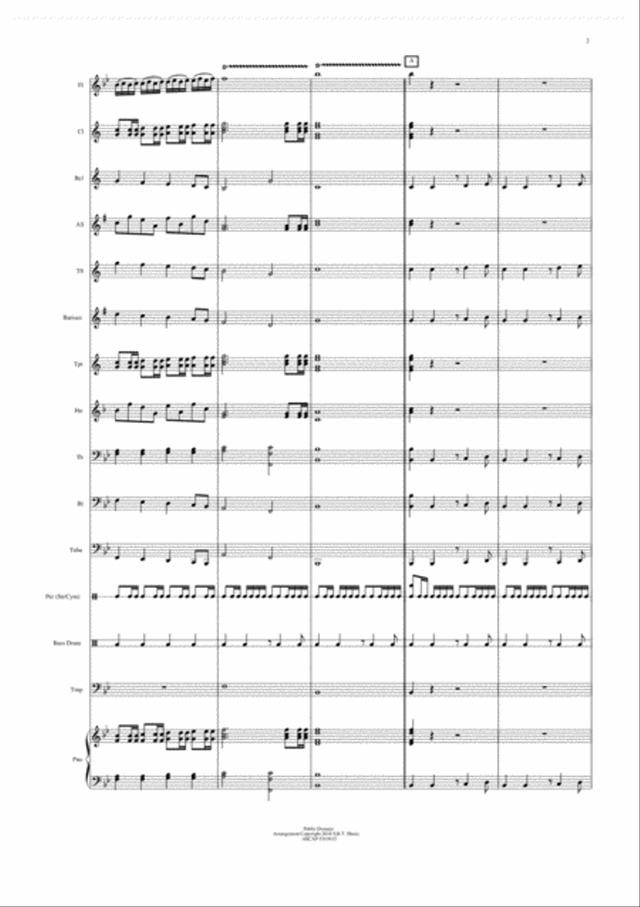 All Hail the Power of Jesus' Name Concert Band scores gallery preview page 2