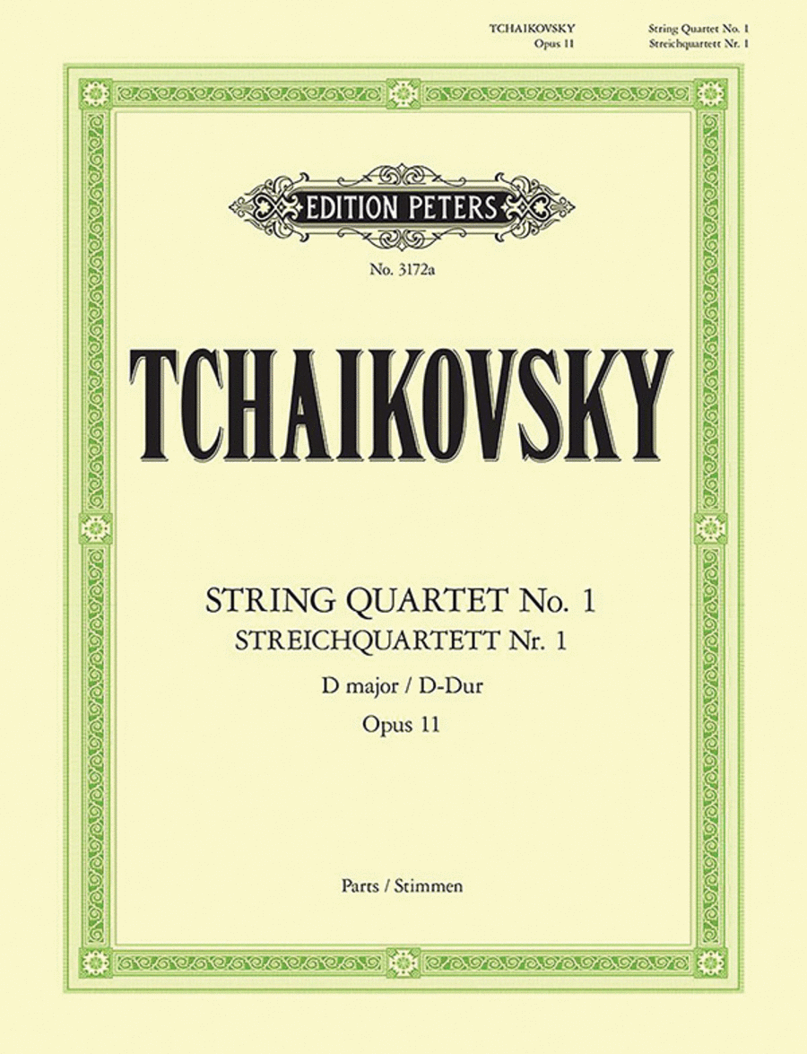 Streich Quartett (String Quartet), Op. 11 in D Major String Quartet scores gallery preview page 1