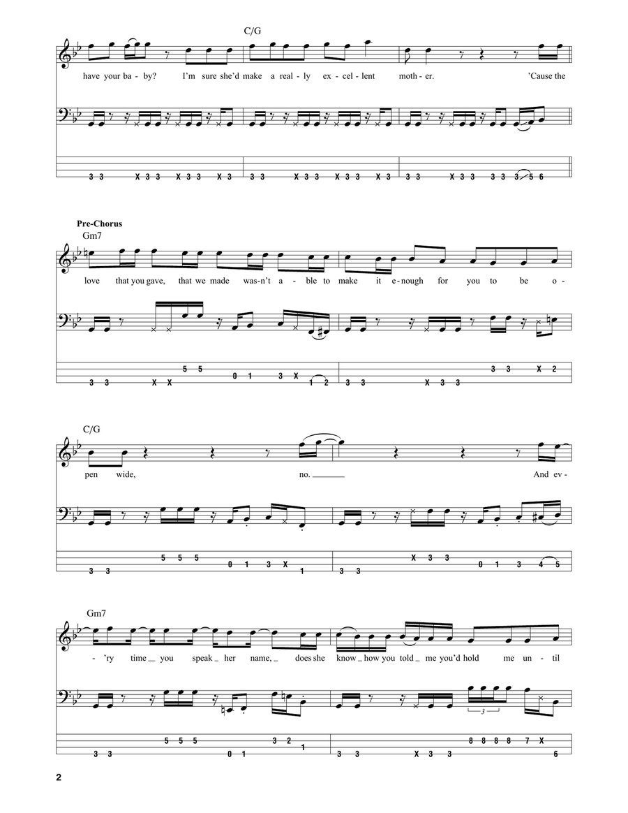 You Oughta Know Acoustic Guitar scores gallery preview page 2