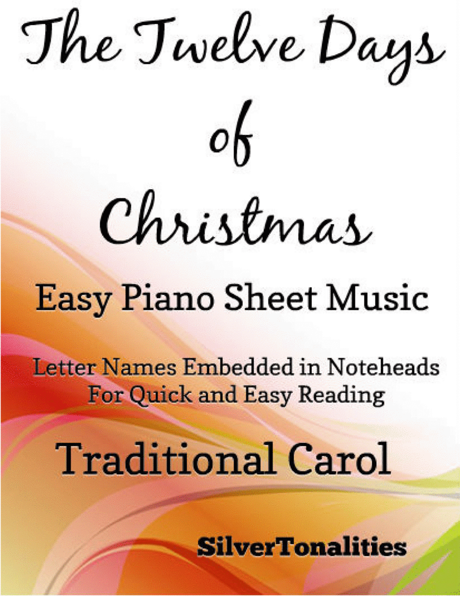 The Twelve Days of Christmas Easy Piano Sheet Music Easy Piano scores gallery preview page 1