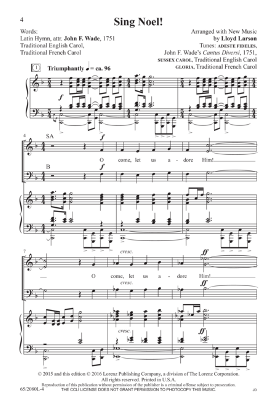 A Noel Celebration 3-Part scores gallery preview page 5