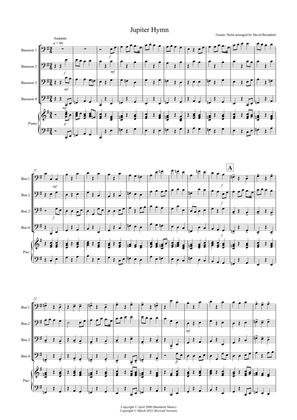 Jupiter Hymn for Bassoon Quartet