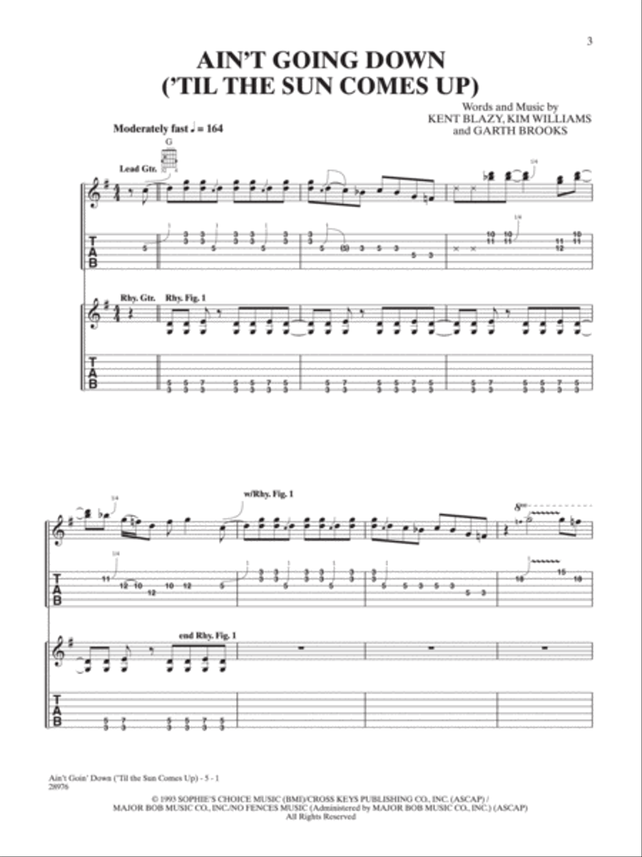 Garth Brooks -- The Ultimate Hits Electric Guitar scores gallery preview page 3