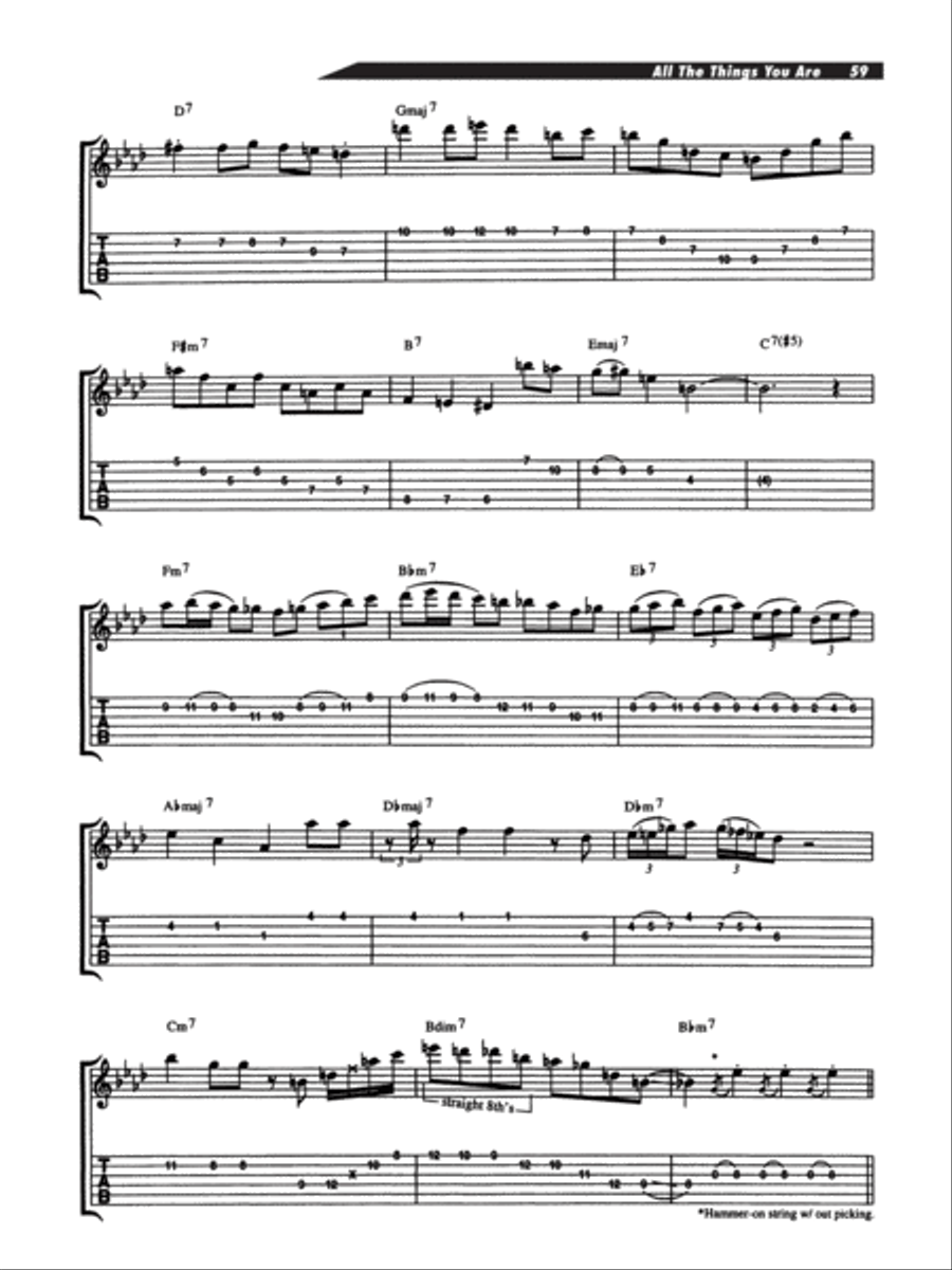 Joe Pass -- On Guitar Electric Guitar scores gallery preview page 60
