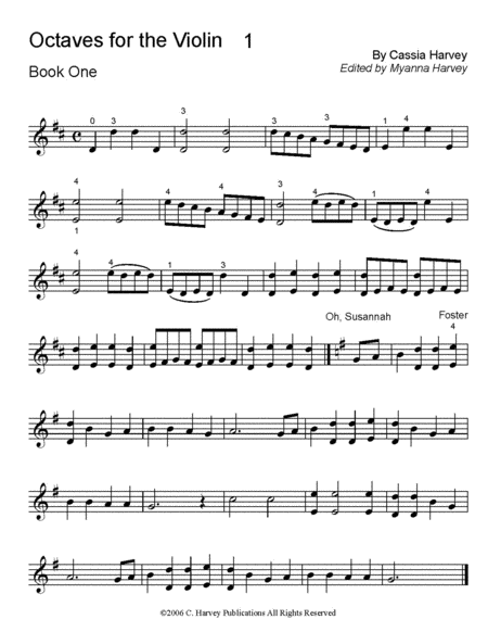 Octaves for the Violin, Book One