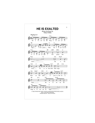 Book cover for He Is Exalted
