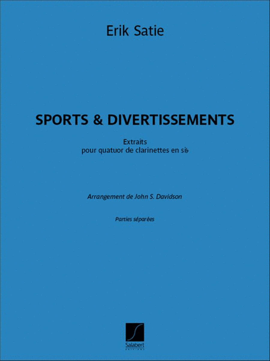 Sports et Divertissements - Extraits Clarinet Quartet scores gallery preview page 1