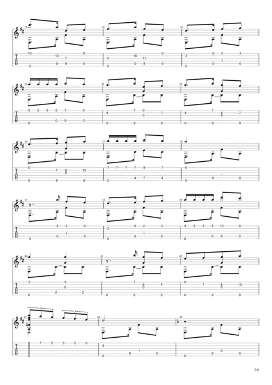 Habanera (L'amour est un oiseau rebelle from Carmen) (Georges Bizet) Acoustic Guitar scores gallery preview page 3
