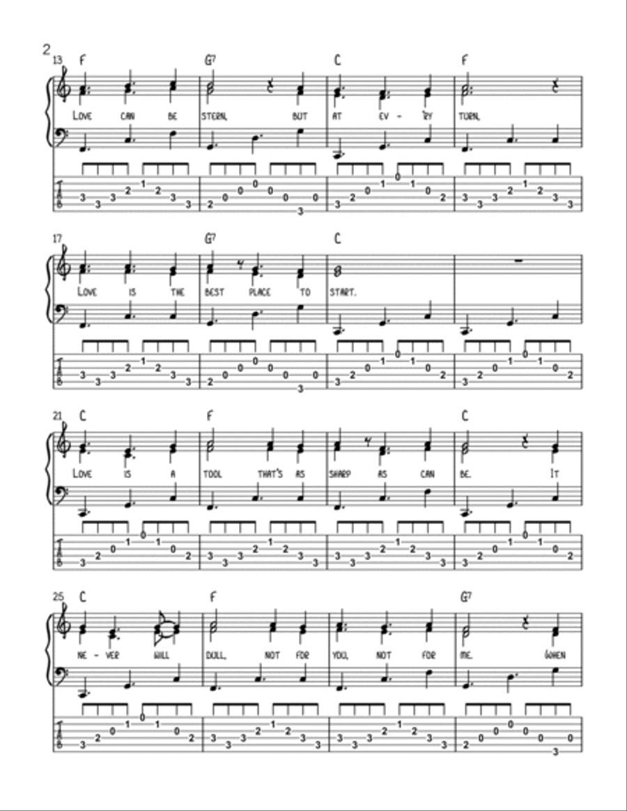 Love Is the Best Place to Start 2-Part scores gallery preview page 3