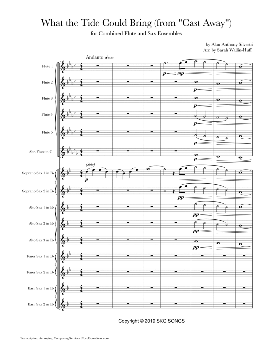 What The Tide Could Bring Woodwind Ensemble scores gallery preview page 1