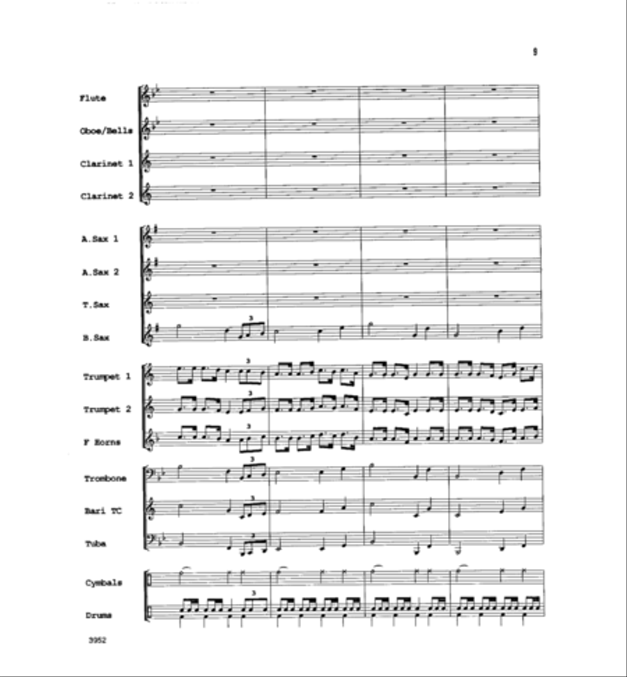 Battle Hymn of the Republic Concert Band scores gallery preview page 8