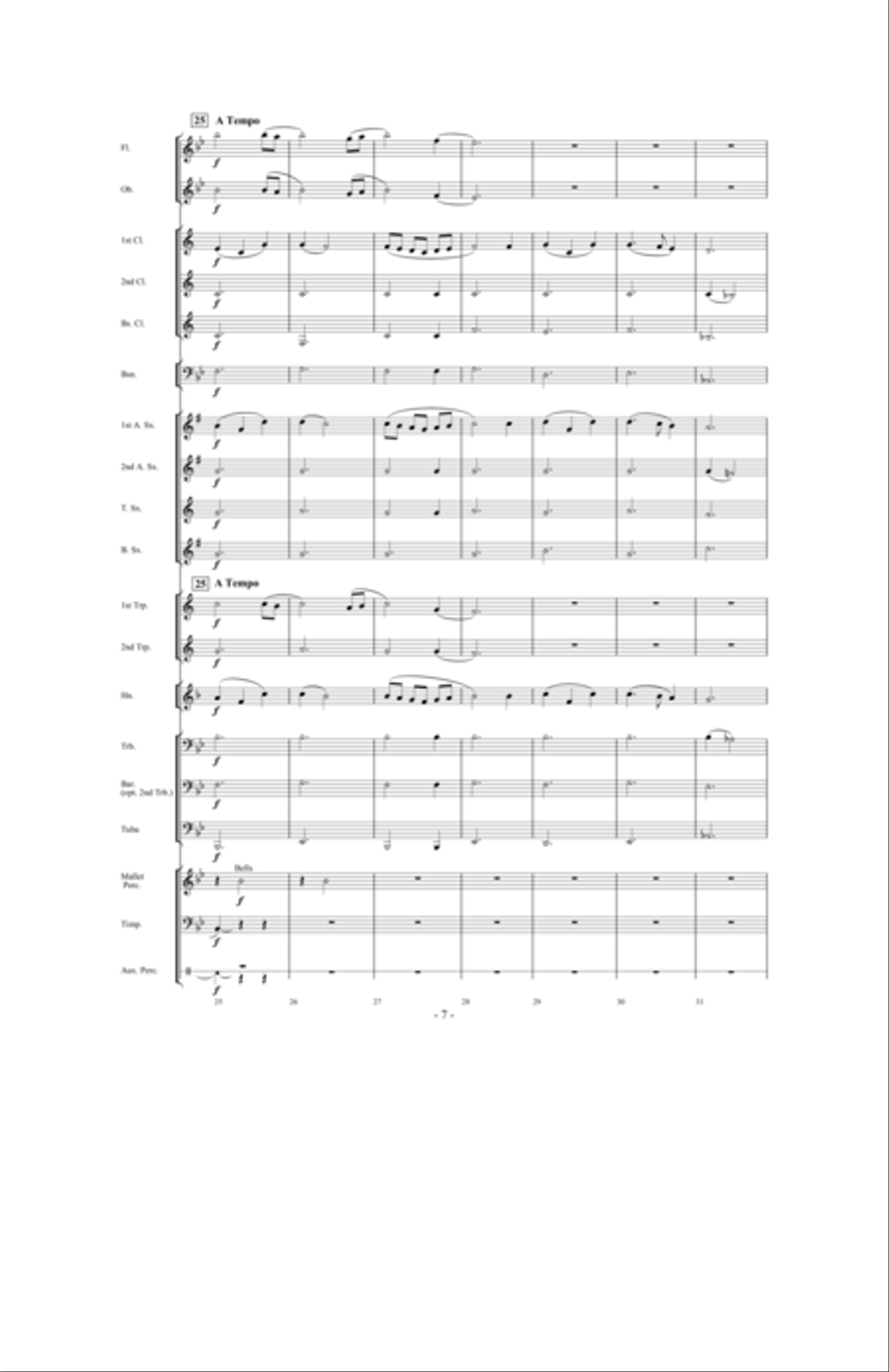 A Distant Light Concert Band scores gallery preview page 6