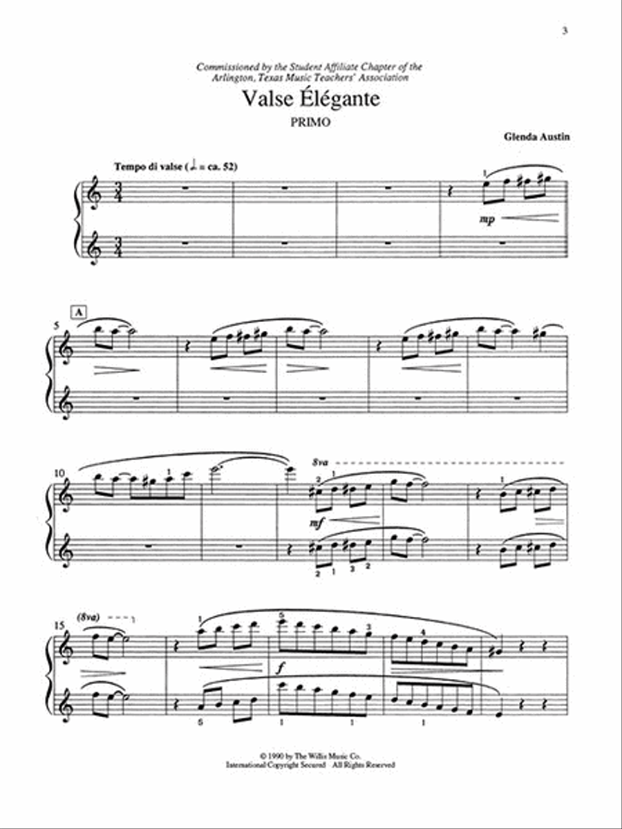 Valse Elegante Piano Method scores gallery preview page 3