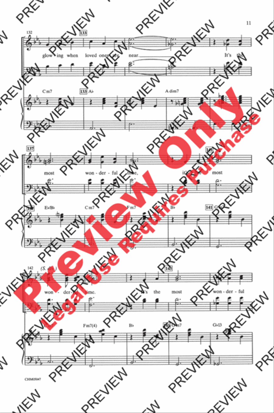 It's the Most Wonderful Time of the Year 4-Part scores gallery preview page 11