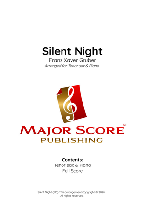 Book cover for Silent Night | Tenor Sax & Piano (C)