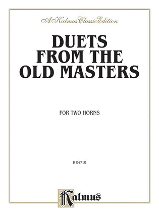 Book cover for Duets from the Old Masters for Two Horns