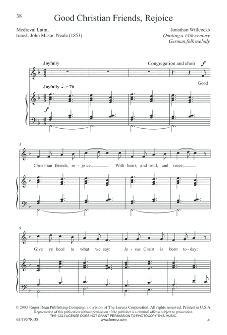 Festival of Lessons and Carols 4-Part scores gallery preview page 39