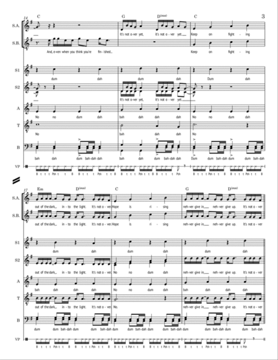It's Not Over Yet Divisi scores gallery preview page 4
