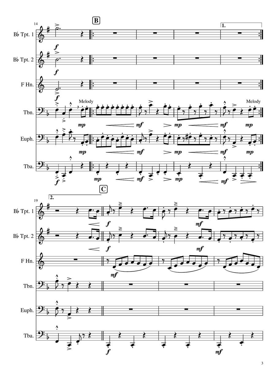 Tiritomba Tiritomba Brass Ensemble scores gallery preview page 3