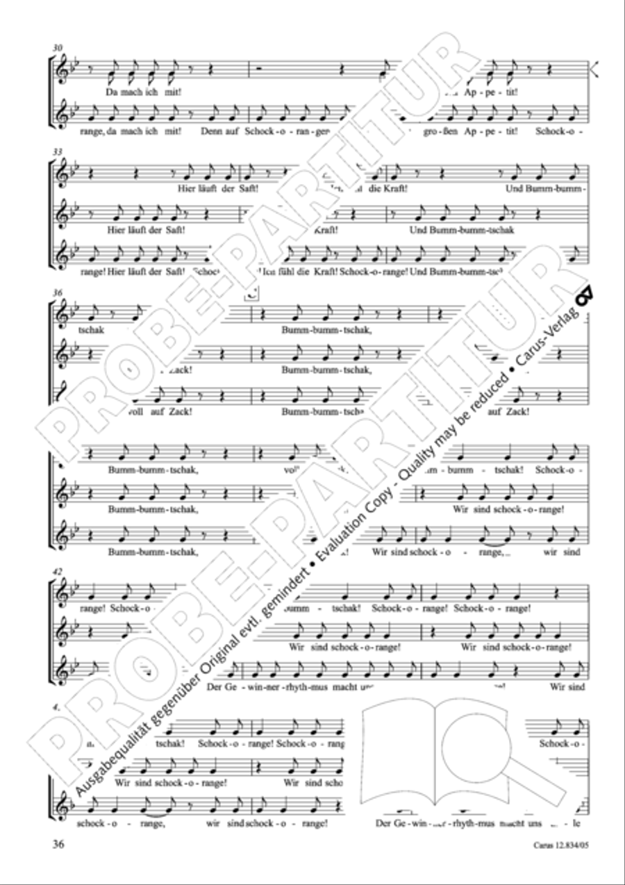 Schockorange Choir scores gallery preview page 37