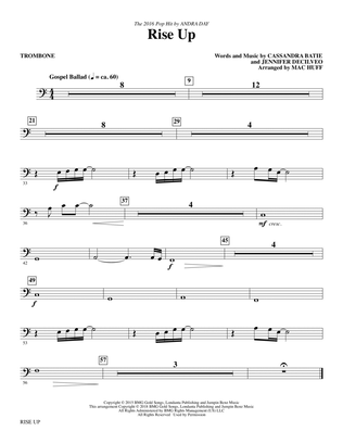 Rise Up (arr. Mac Huff) - Trombone