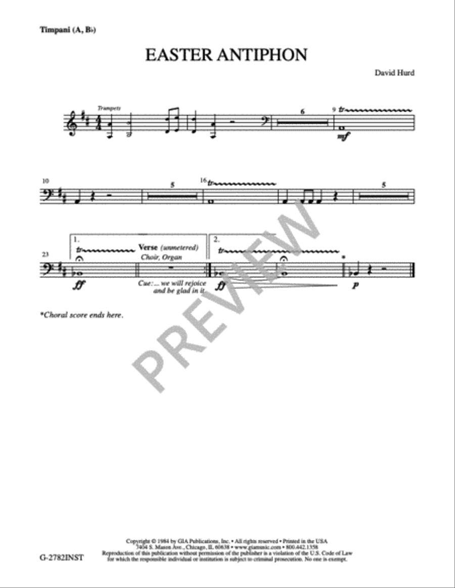 Easter Antiphon - Instrument edition Trombone scores gallery preview page 5