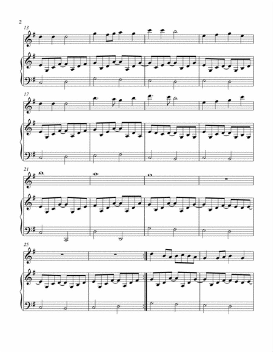 For the Beauty of the Earth (Flute and Piano) Flute Solo scores gallery preview page 3
