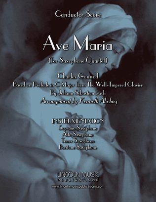 Ave Maria - Gounod & Bach (for Saxophone Quartet SATB)