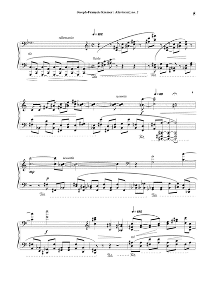Joseph-François Kremer: Klaviersatz no. 2