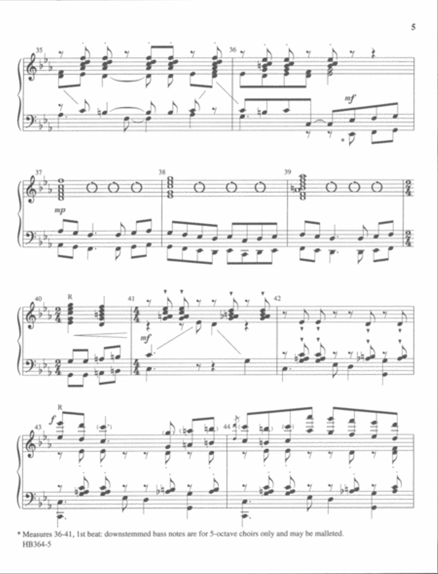 Una Danza Alegre - A Joyous Dance 5-Octaves scores gallery preview page 5