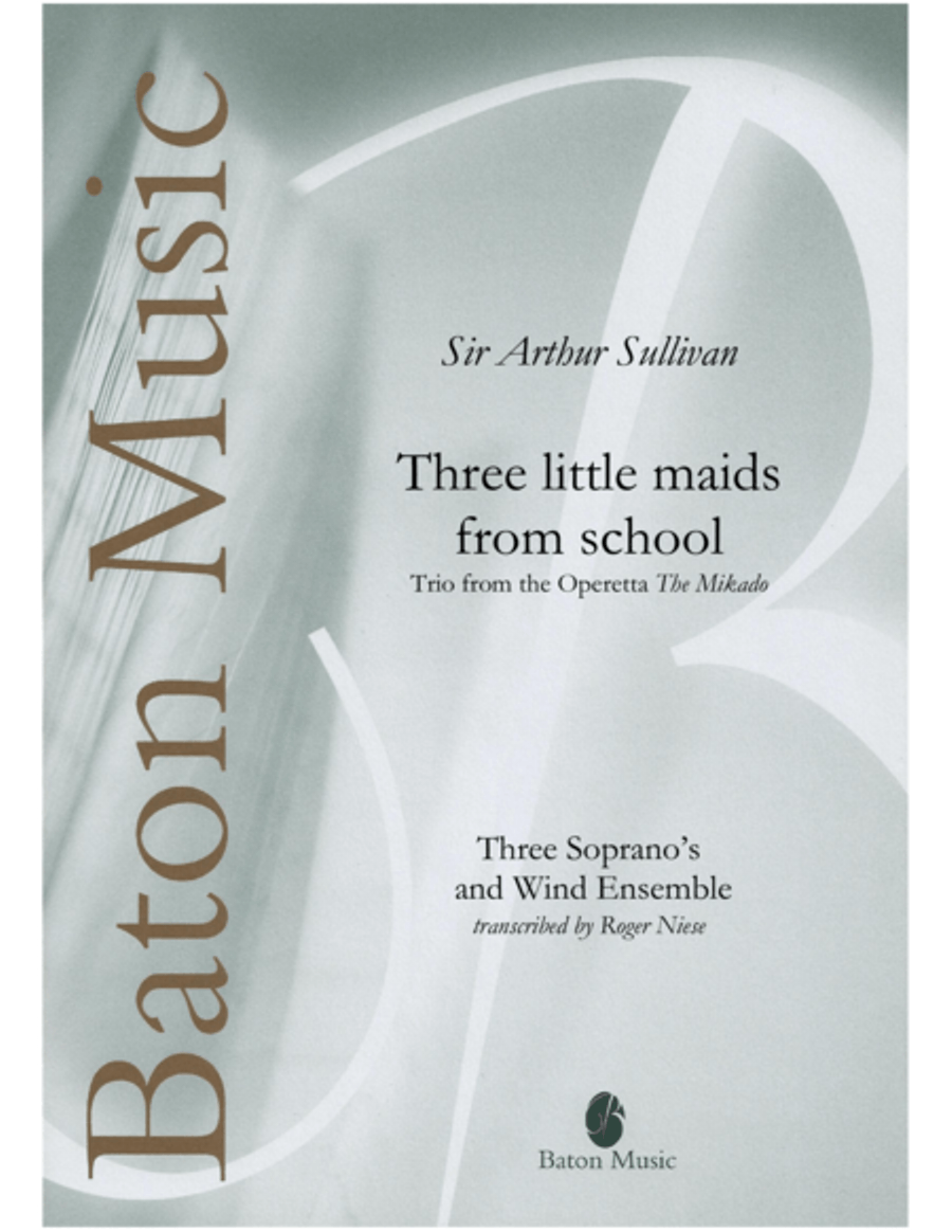 Three little maids from school Concert Band scores gallery preview page 1