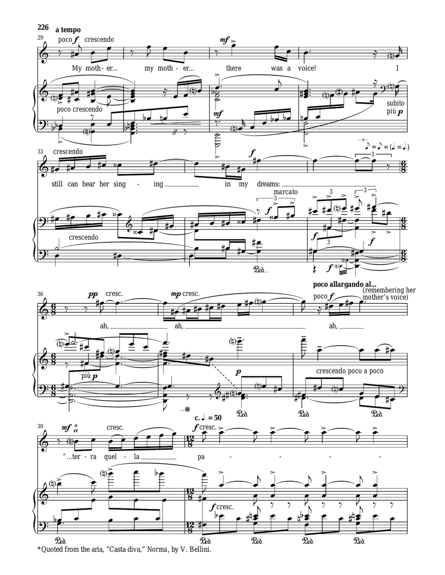 Aurelia's Aria (My Father Was A Tenor) Soprano Voice scores gallery preview page 3