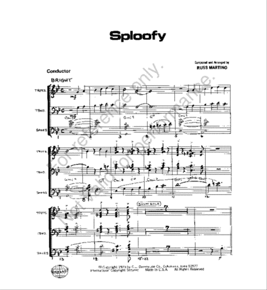 Sploofy Sploofy Jazz Ensemble scores gallery preview page 2
