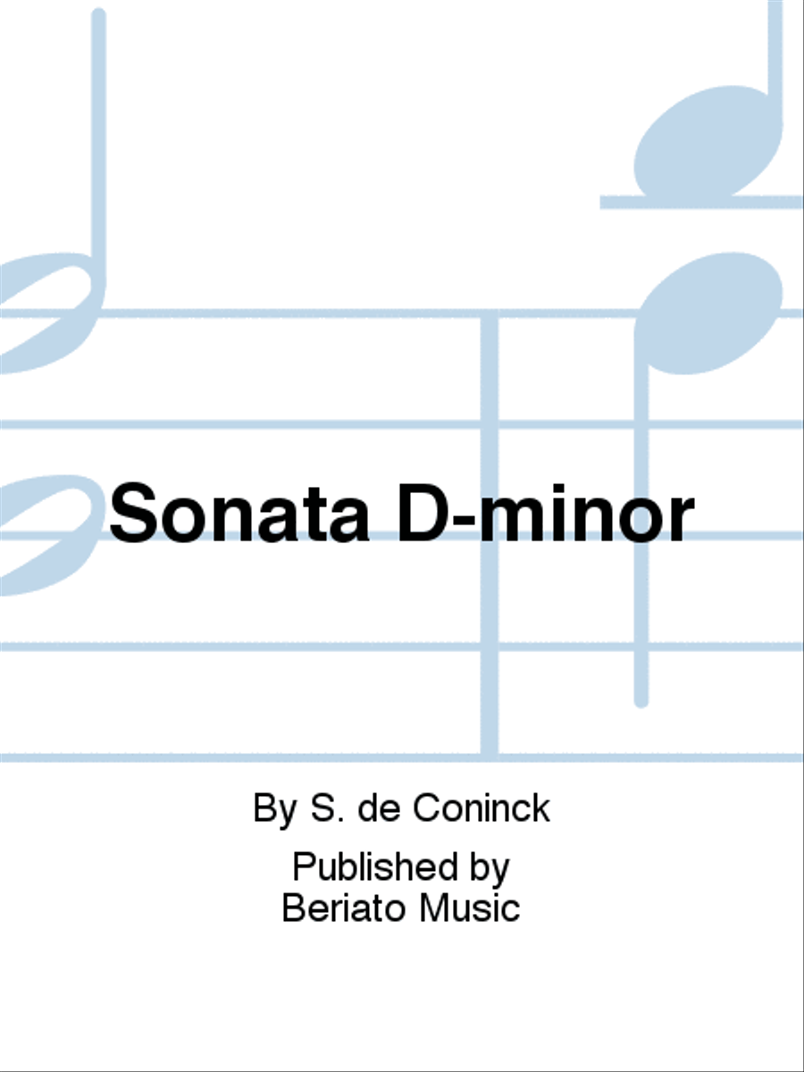 Sonata D-minor Sonata D-minor Piano Accompaniment scores gallery preview page 1