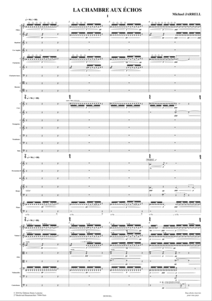 La Chambre aux echos La Chambre aux echos Score scores gallery preview page 2