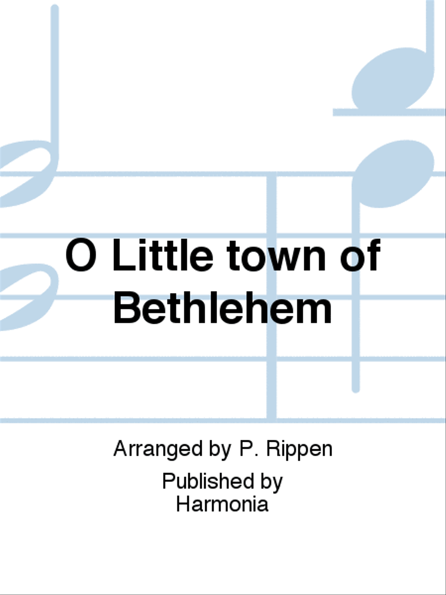 O Little town of Bethlehem 4-Part scores gallery preview page 1