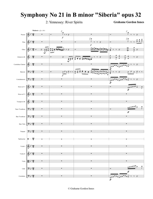 Book cover for Symphony No 21 in B minor "Siberia" Opus 32 - 2nd Movement (2 of 4) - Score Only