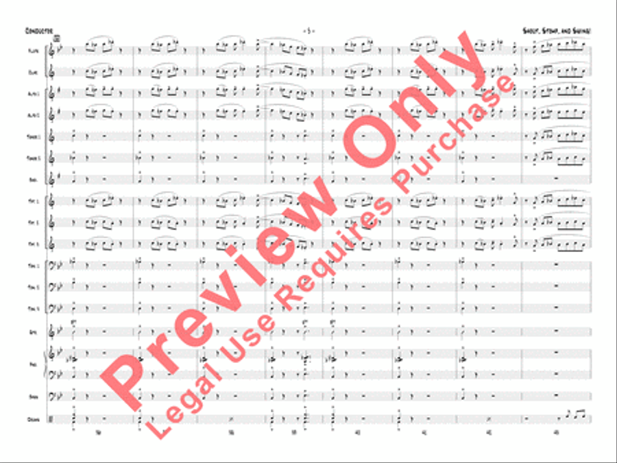 Shout, Stomp, and Swing! Jazz Ensemble scores gallery preview page 8