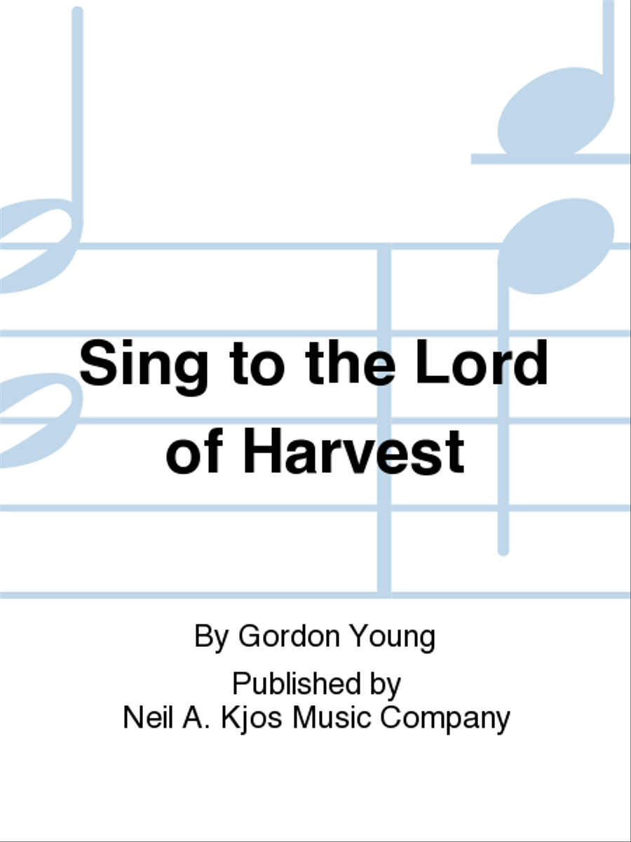 Sing to the Lord of Harvest 4-Part scores gallery preview page 1
