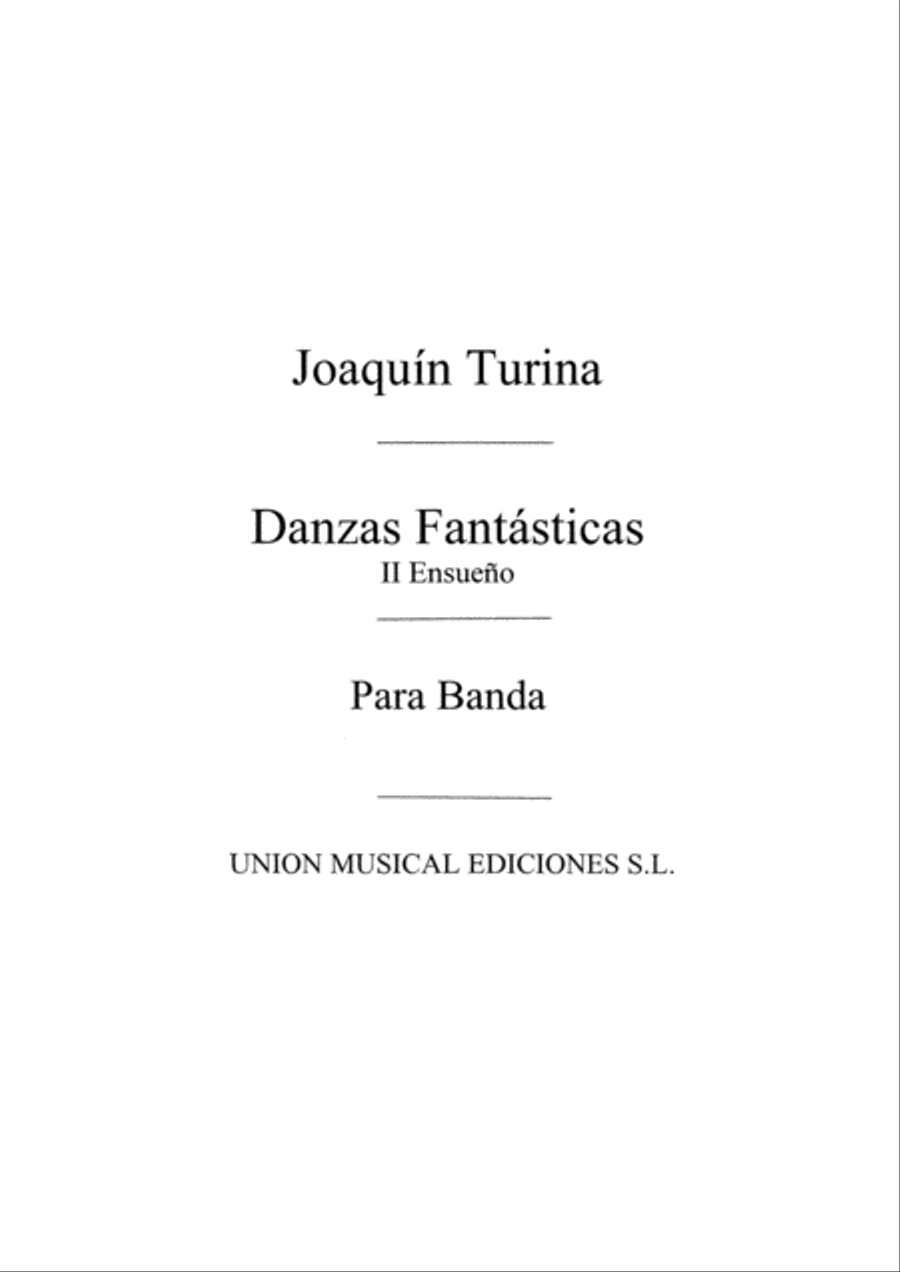 Ensueno From Danzas Fantasticas No.2 Concert Band scores gallery preview page 1