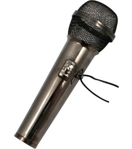 Microphone Ornament Black