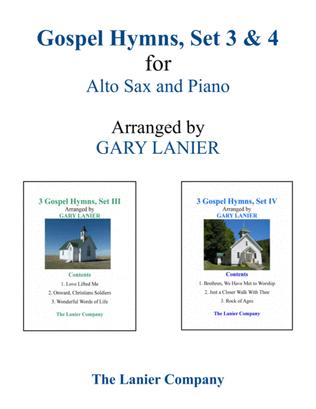 GOSPEL HYMNS, Set III & IV (Duets - Alto Sax and Piano with Parts)