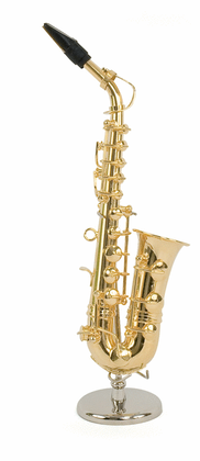 Book cover for miniature instrument: alto saxophone