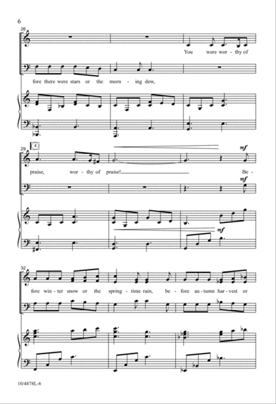 Always Worthy of Praise 4-Part scores gallery preview page 6