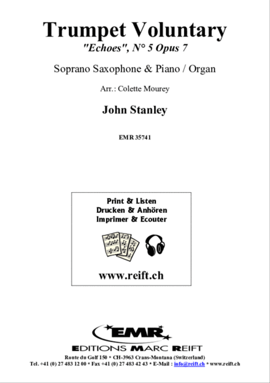 Trumpet Voluntary Soprano Saxophone scores gallery preview page 2