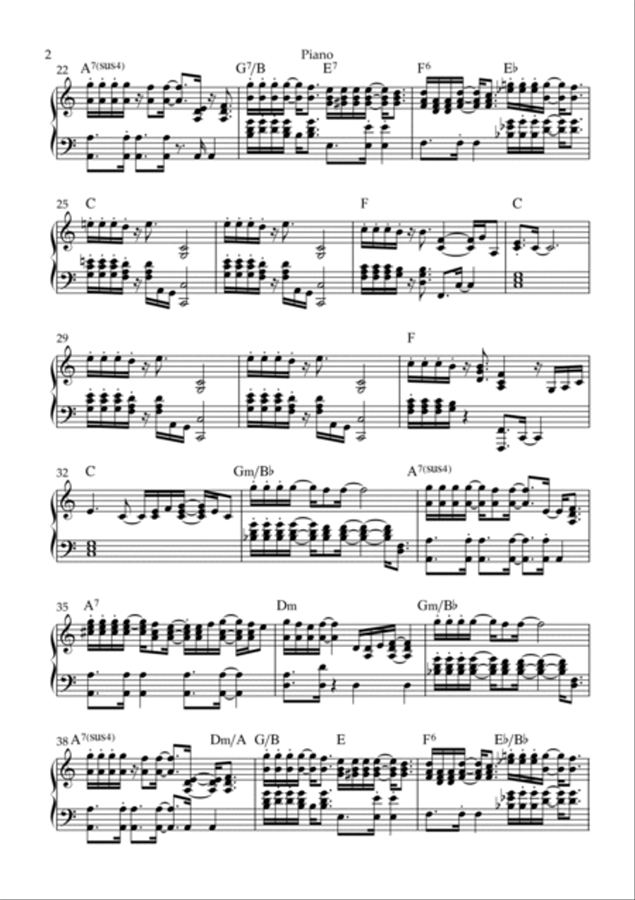 Song For Guy Piano Solo scores gallery preview page 2